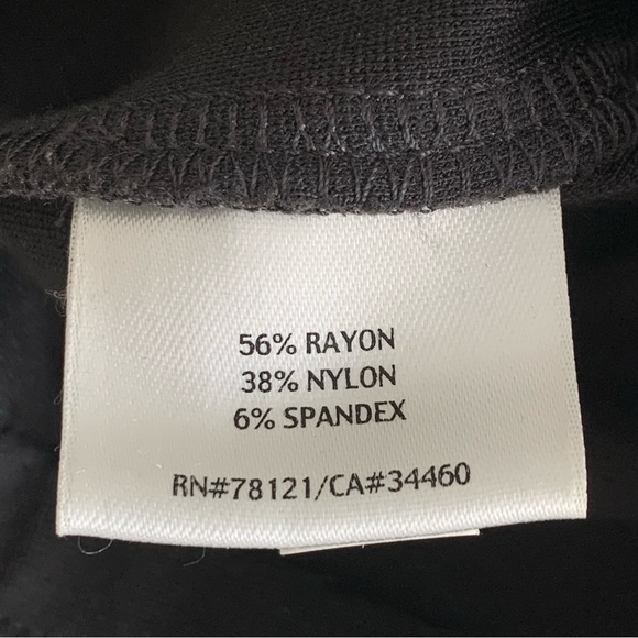 Eileen Fisher Knit Pants Womens Medium Gray Pull On Stretch Straight Leg career - Picture 4 of 8